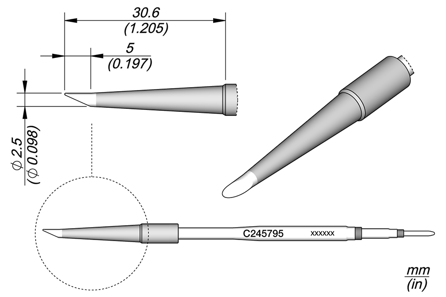 C245795 - Bevel Cartridge Ø 2.5